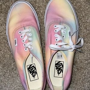Vans light rainbow colored shoes